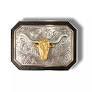 ARIAT RECTANGLE GOLD LONGHORN - ACC BUCKLE - A37057 - City N Country