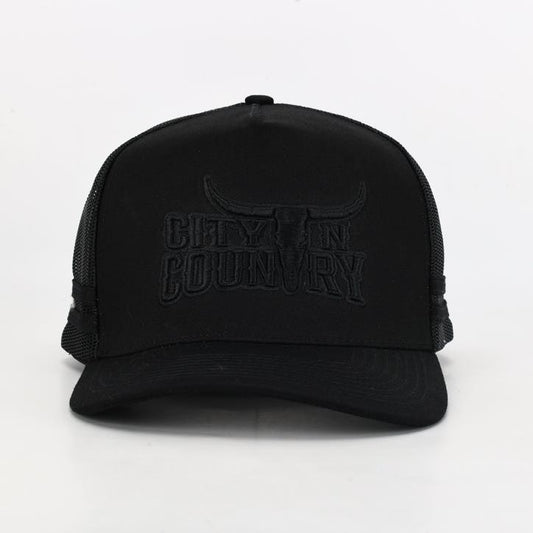 City N Country - CNC - Cap - 3D Classic - Black And Black