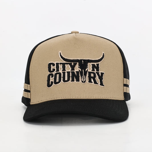 City N Country - CNC - Cap - 3D Classic - Bone and Black