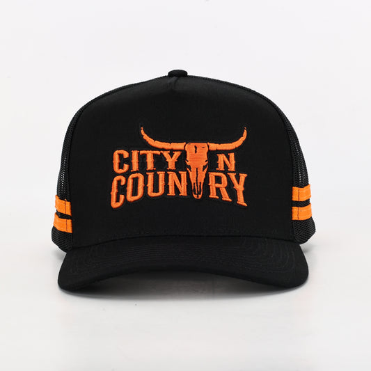 City N Country - CNC - Cap - 3D Classic - Black and Orange