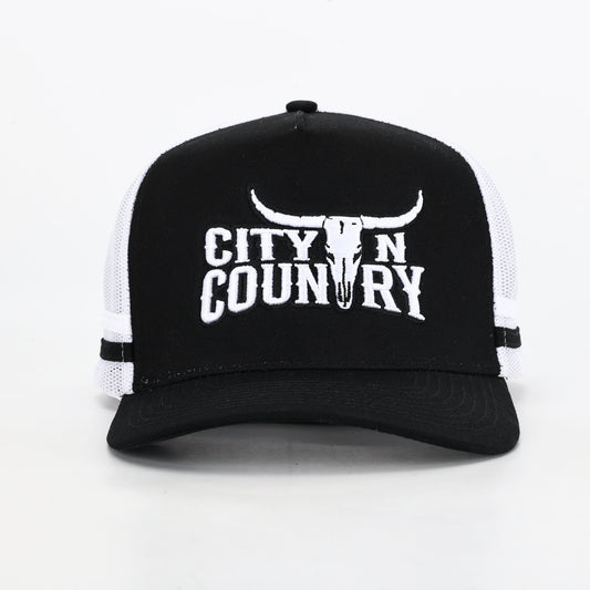 City N Country - CNC - Cap - 3D Classic - Black and White