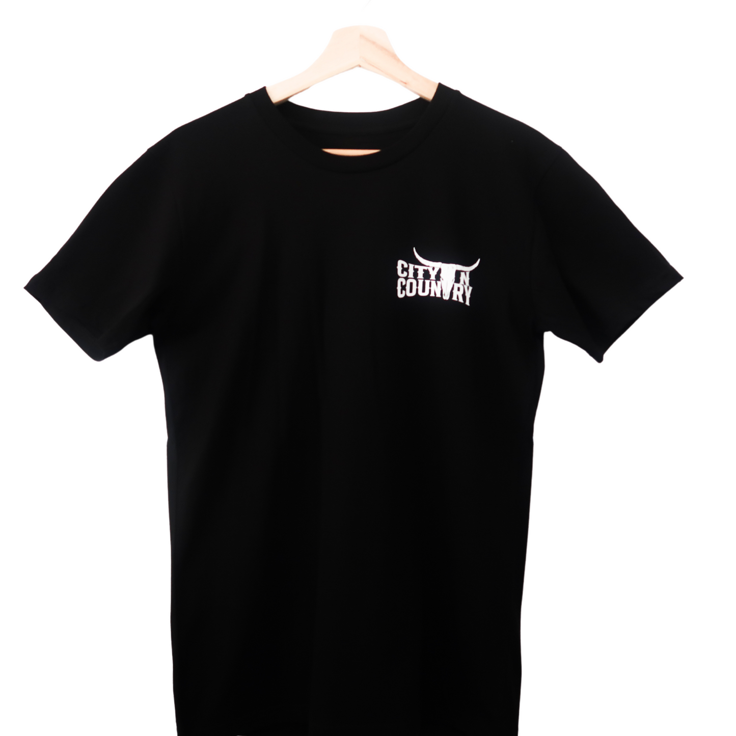 CITY N COUNTRY - MEN'S TEE - BLACK