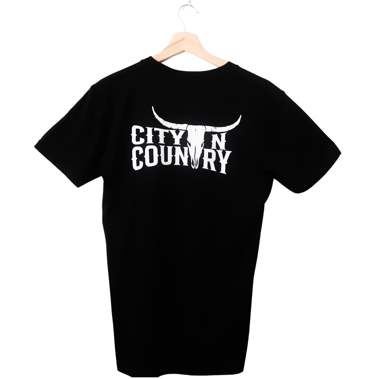 CITY N COUNTRY - MEN'S TEE - BLACK