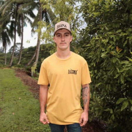 CITY N COUNTRY - MEN'S TEE - MUSTARD