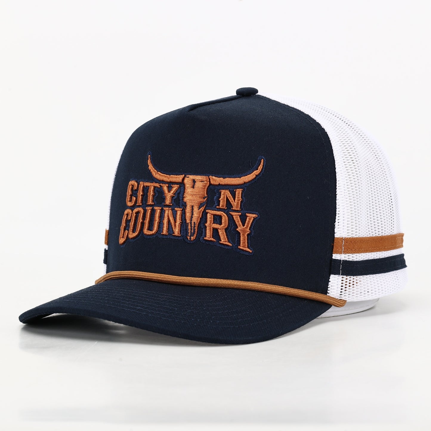 City N Country - CNC - Cap - 3D Classic - Navy, Brown and White