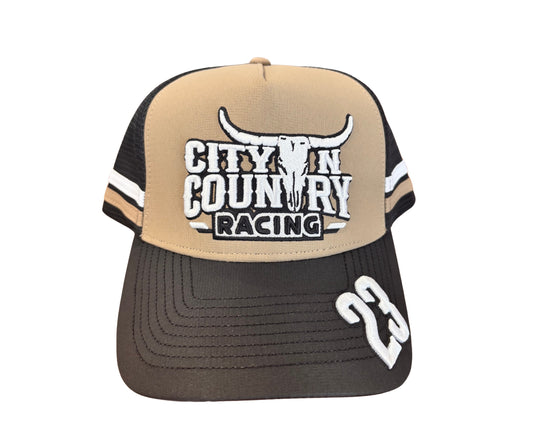 City N Country - CNC - Cap - 3D Racing - Khaki and Black