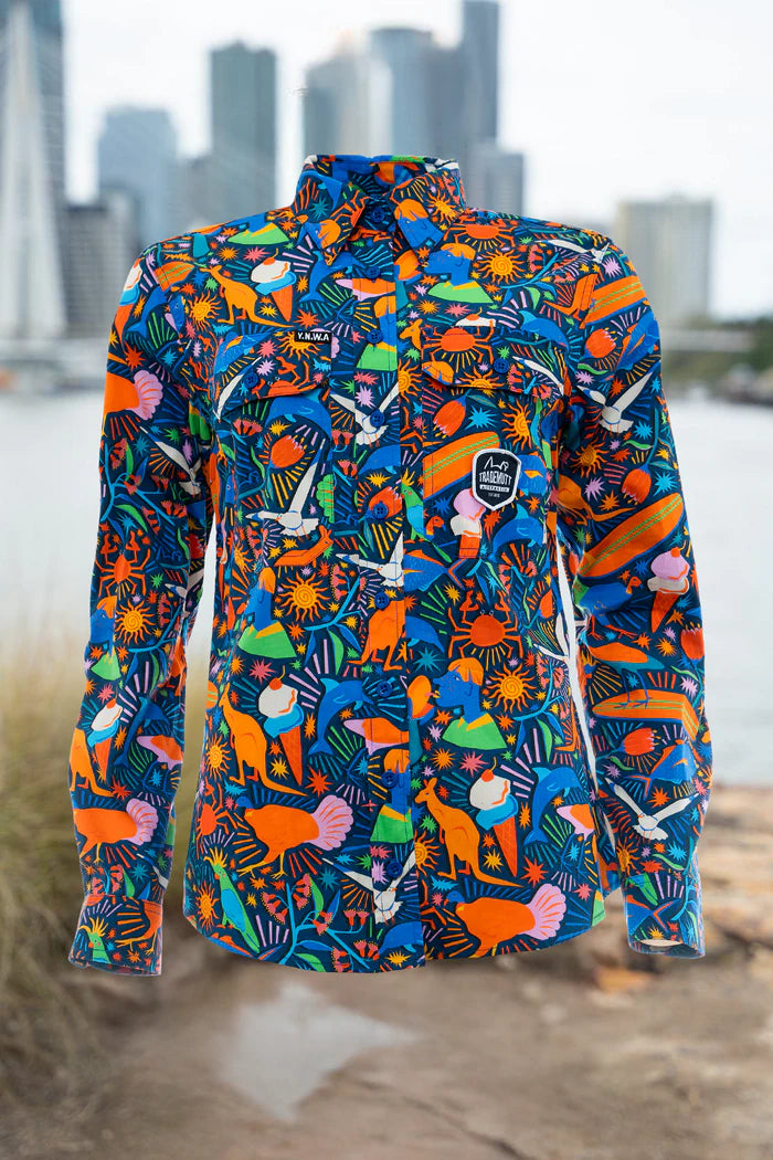 TRADEMUTT - WOMEN'S NO WUKKAS FULL BUTTON LIGHTWEIGHT WORKSHIRT - City N Country