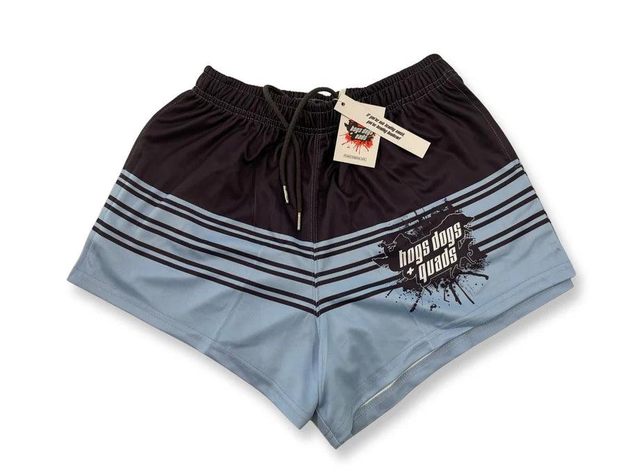 HDQ - BLUE STRIPE - FOOTY SHORTS - City N Country