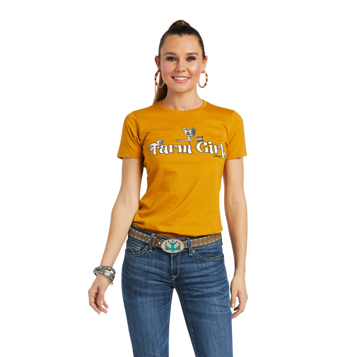 ARIAT- WOMEN'S FARM GIRL TEE