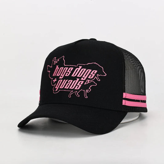 Hogs Dogs And Quads - HDQ - Cap - OG - Pink