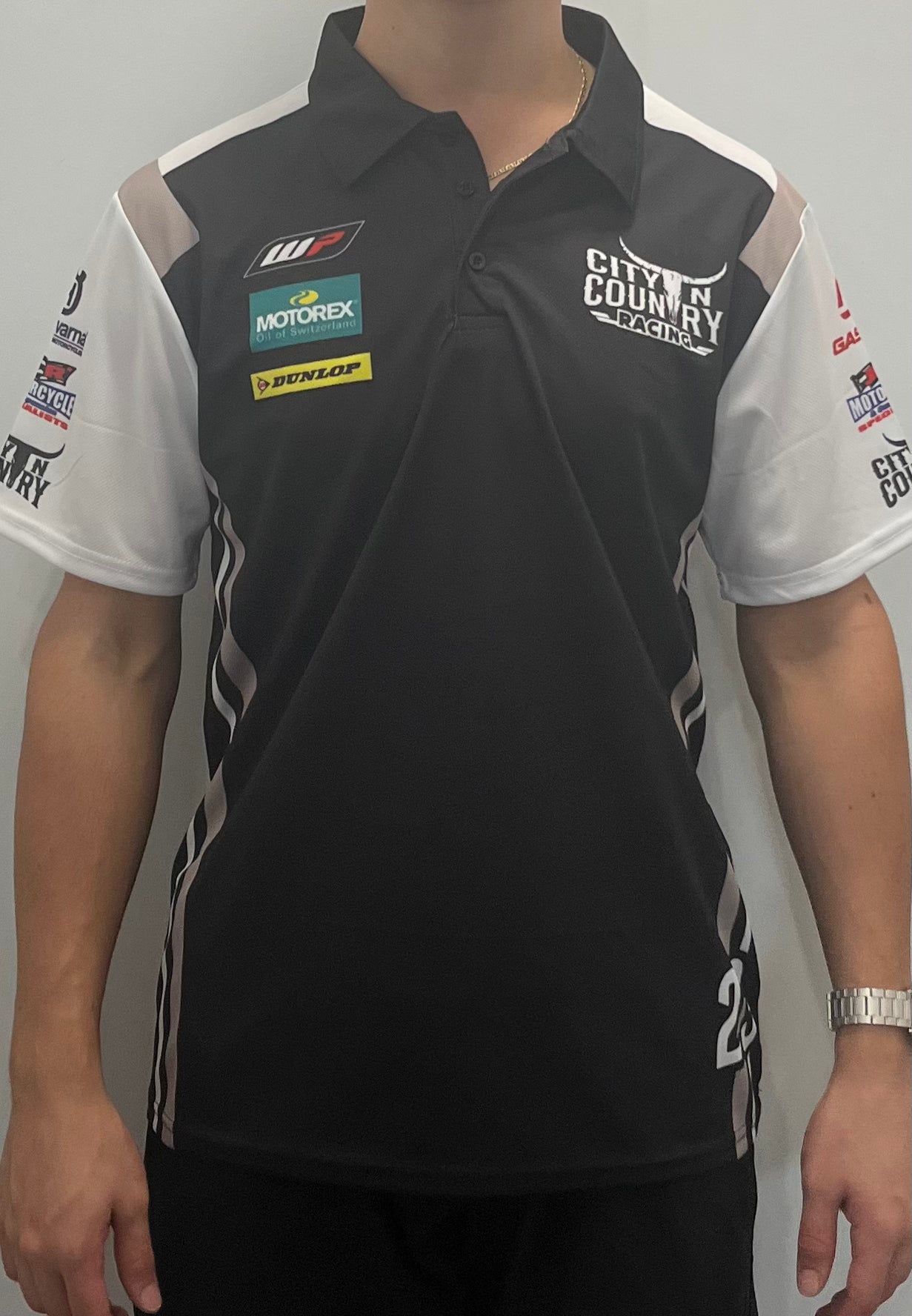 City N Country - CNC - Jersey - Adult -Racing Short Sleeve - Taupe Black And White