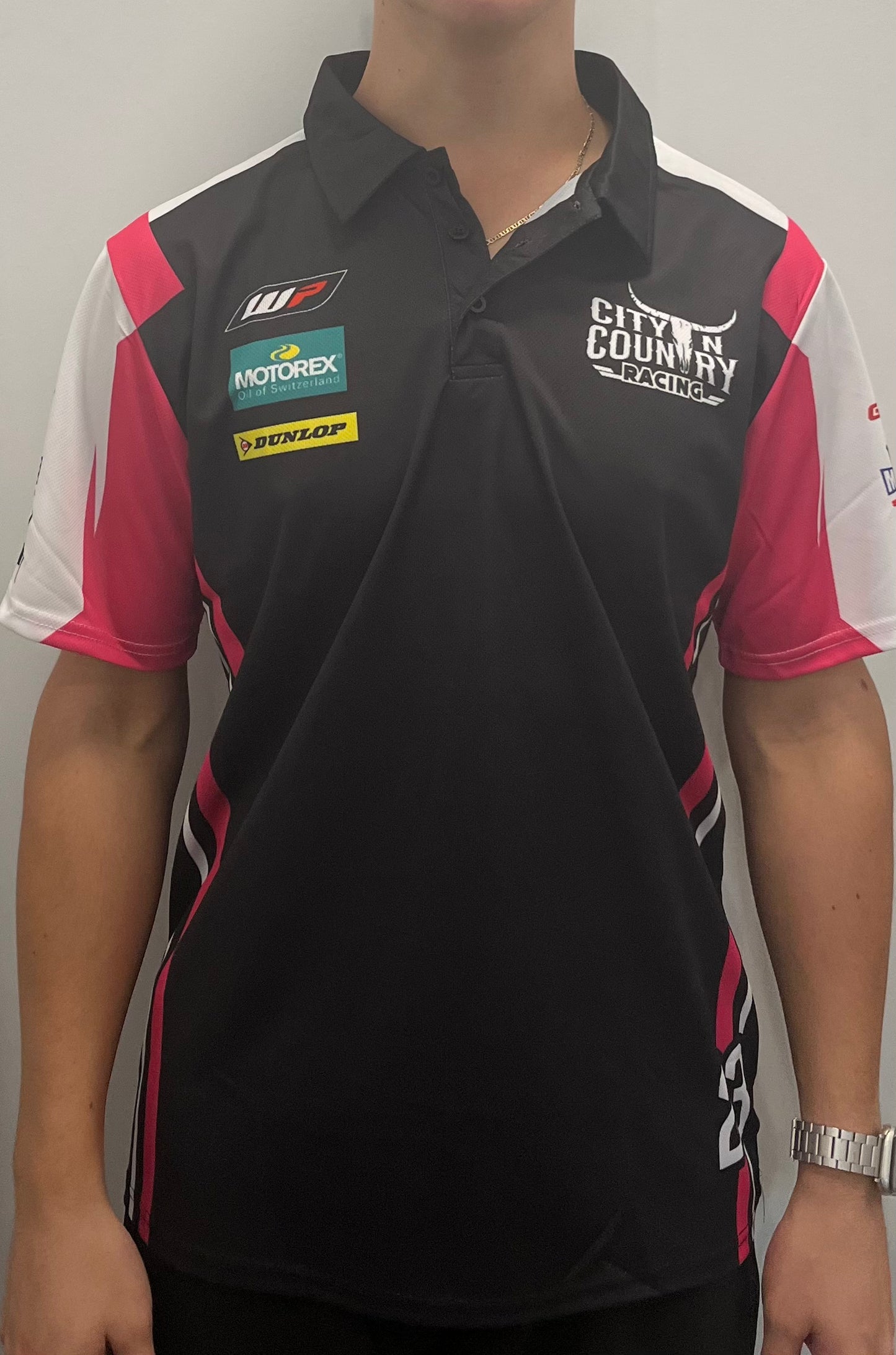 City N Country - CNC - Jersey - Adult - Racing Short Sleeve - Pink Black And White