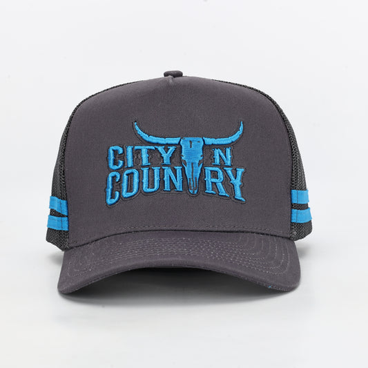 City N Country - CNC - Cap - 3D Classic - Grey and Blue