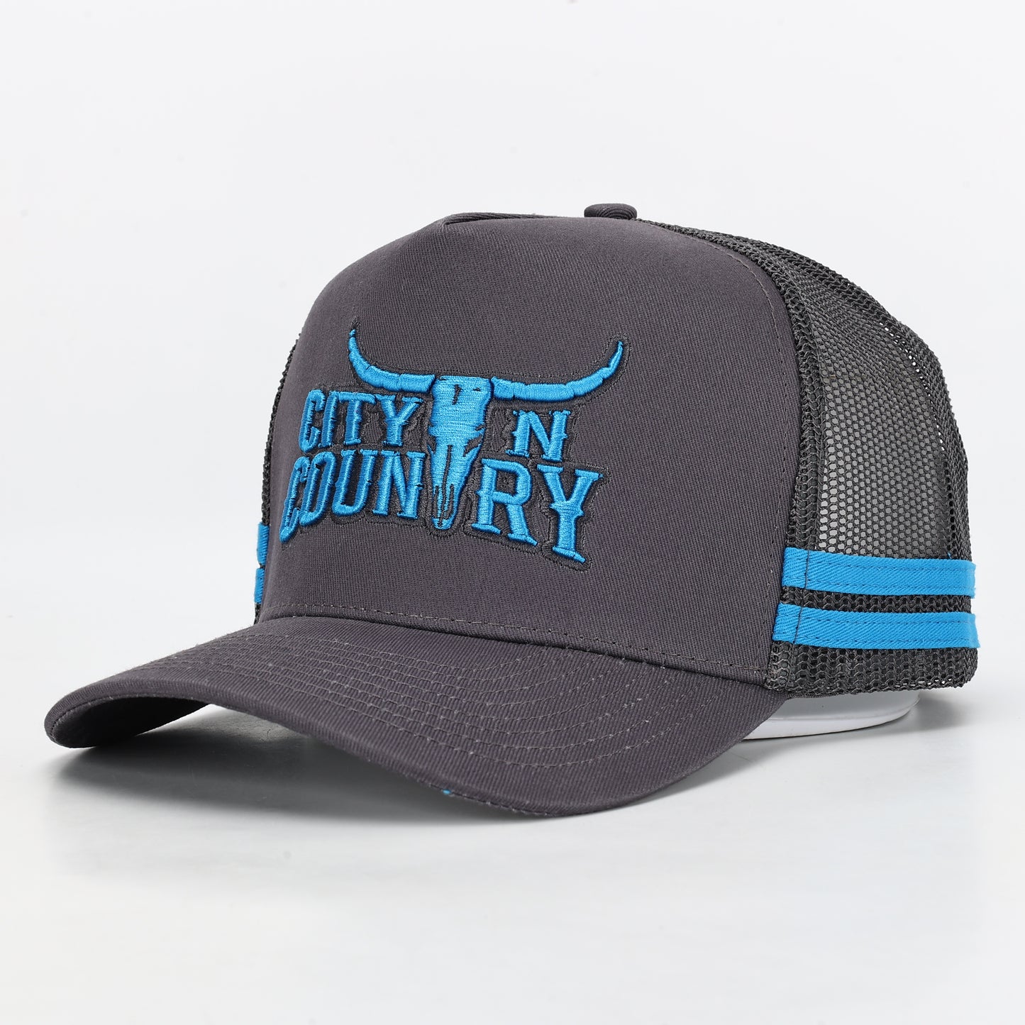City N Country - CNC - Cap - 3D Classic - Grey and Blue