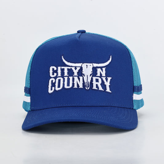 City N Country - CNC - Cap - Kids - 3D Classic - Sky Blue and White