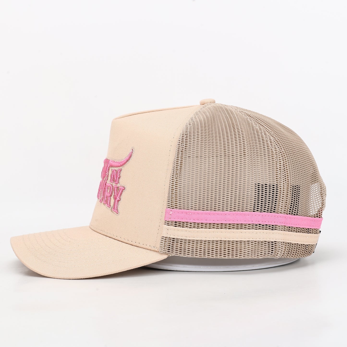 City N Country - CNC - Cap - 3D Classic - Beige and Pink
