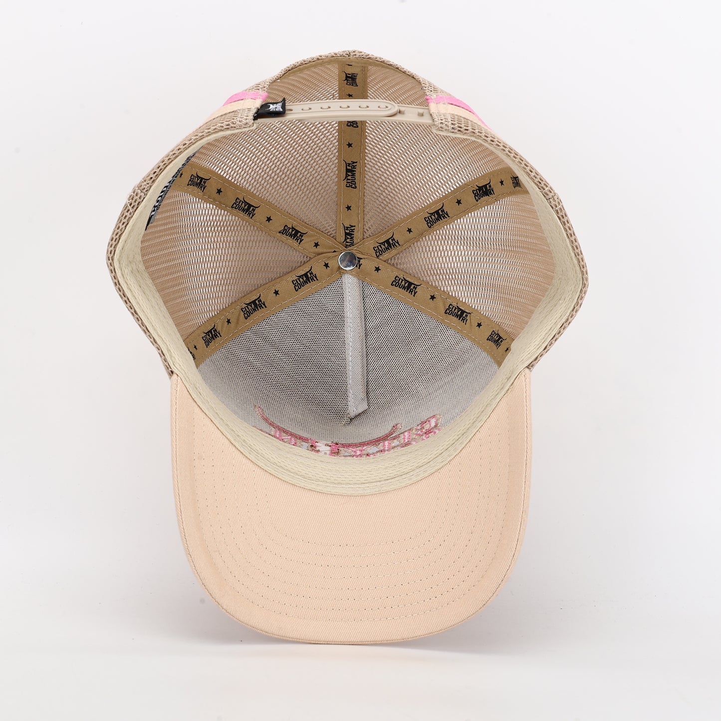 City N Country - CNC - Cap - 3D Classic - Beige and Pink