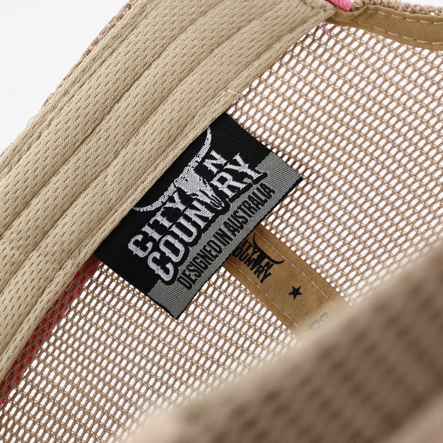 City N Country - CNC - Cap - 3D Classic - Beige and Pink
