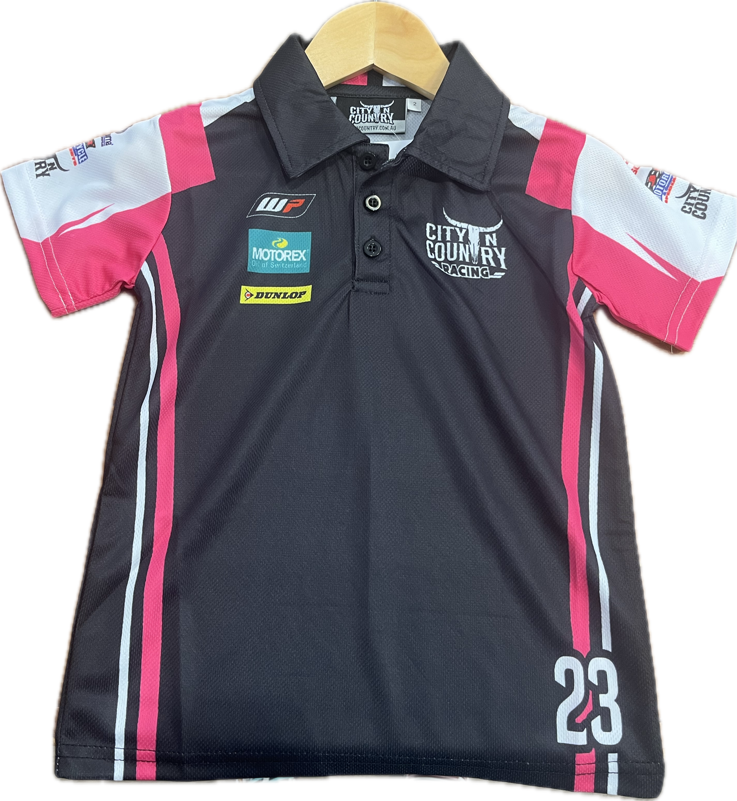 City N Country - CNC - Jersey - Kids - Racing Short Sleeve - Pink Black And White