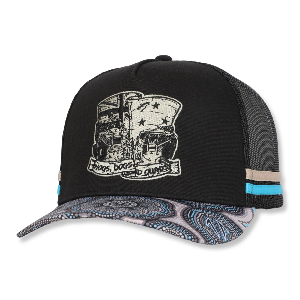 HDQ - TRUCKER CAP - BLUE DOT ART - City N Country