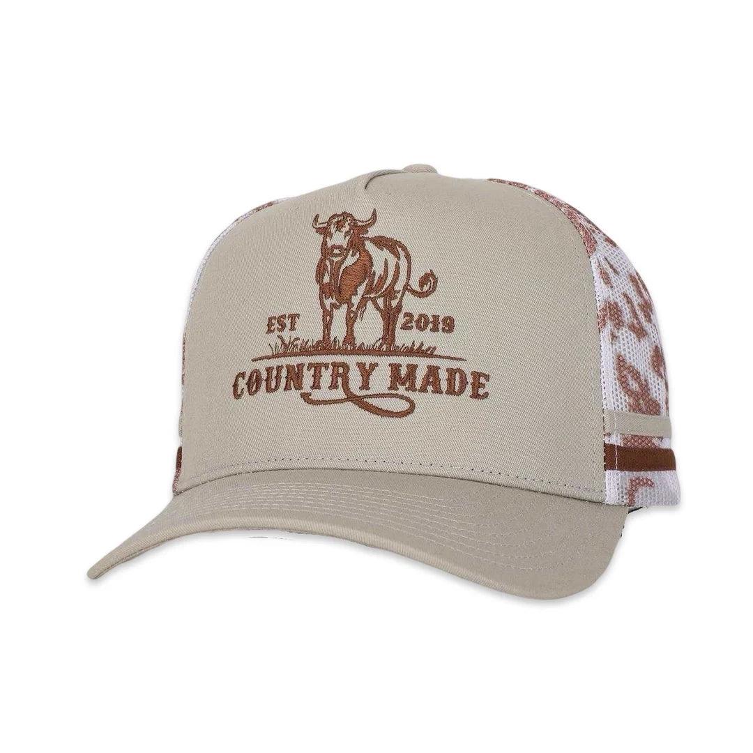 AFS - TRUCKERS HAT COUNTRY MAED BULL NEW - TAUPE - City N Country