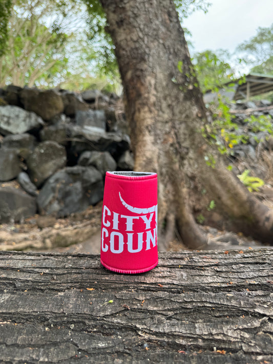 CITY N COUNTRY STUBBY COOLER - PINK