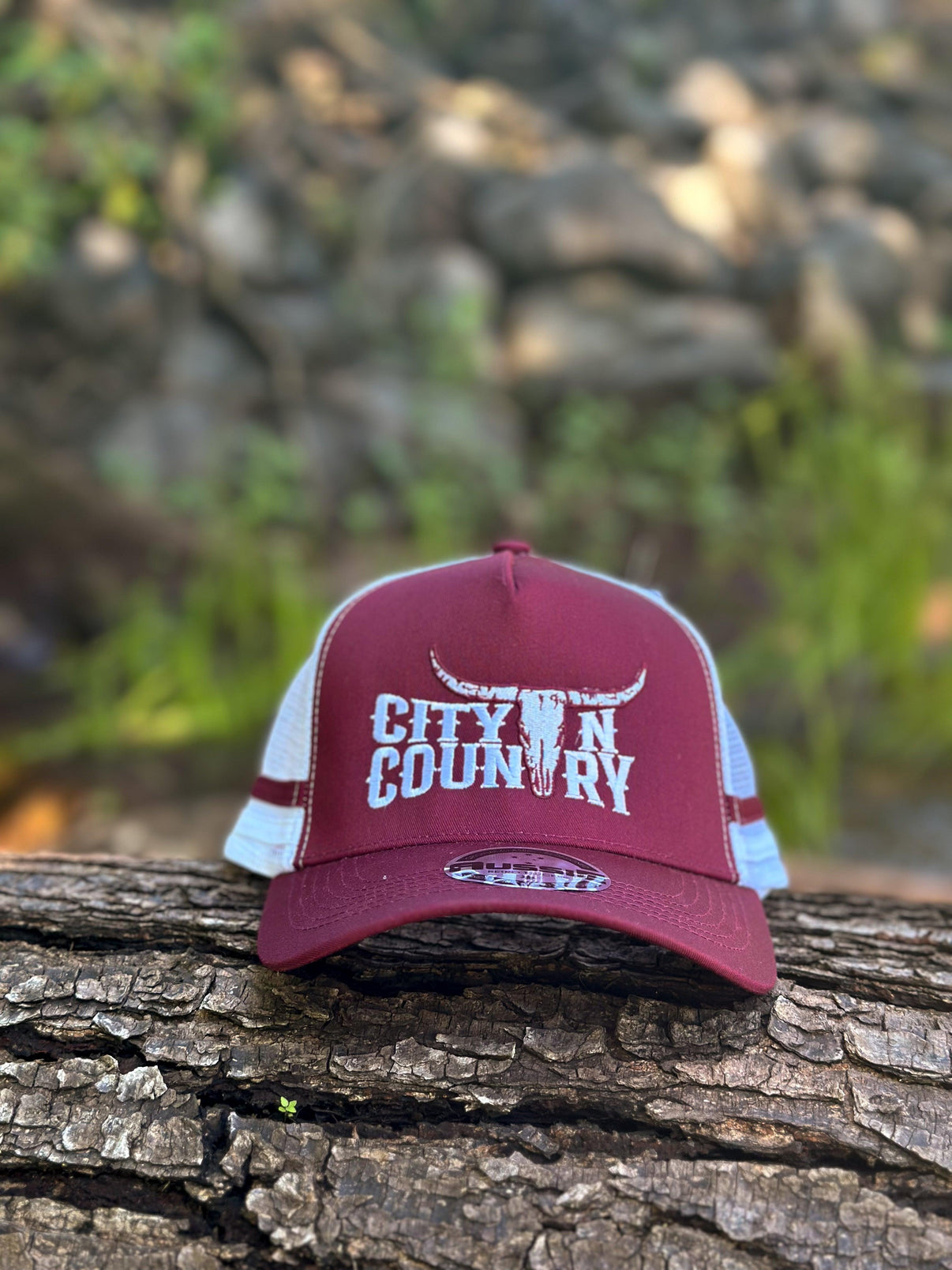 CNC - City N Country Cap - Maroon/White - City N Country
