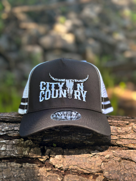 City N Country Cap - Black/White