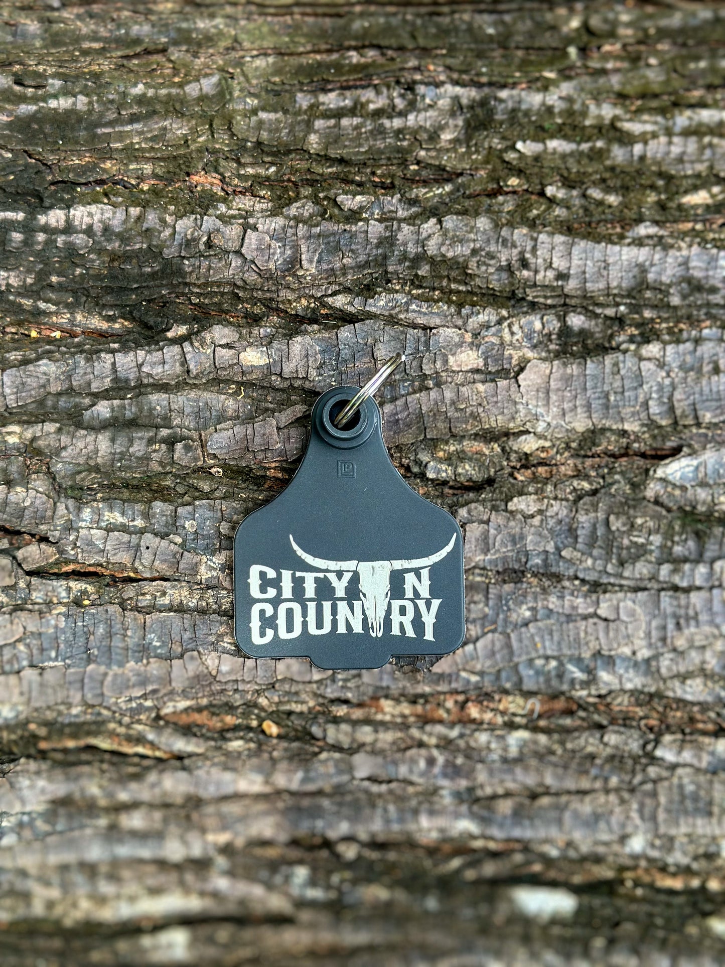 CITY N COUNTRY CATTLE TAG - BLACK