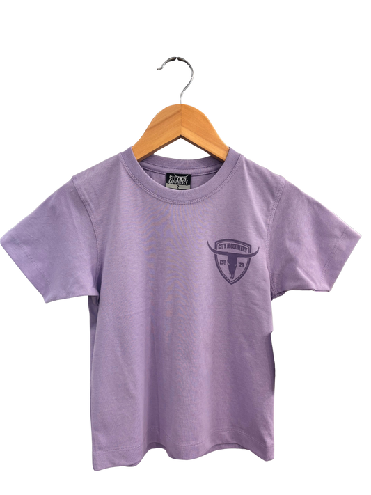 City N Country - CNC - Shirt - Kids - Shield T Shirt - Lavender