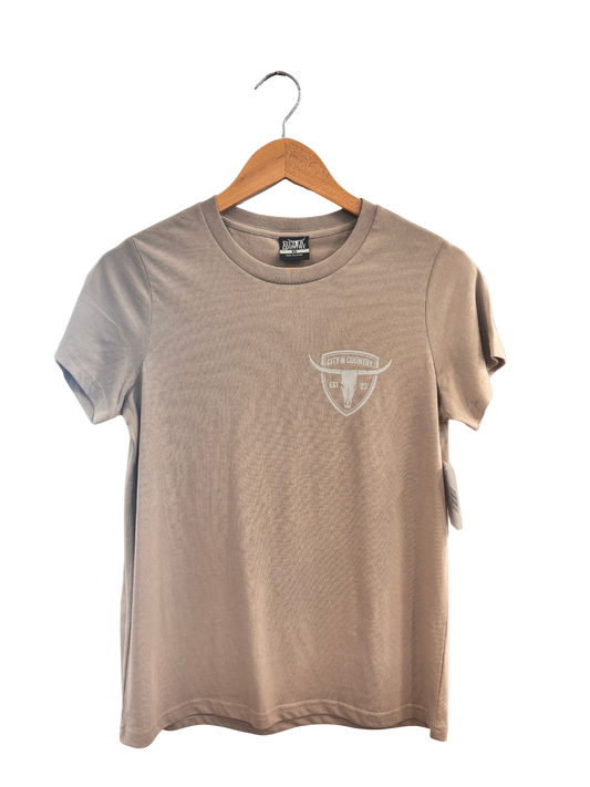 City N Country - CNC - Shirt - Womens - Shield T Shirt - Mushroom