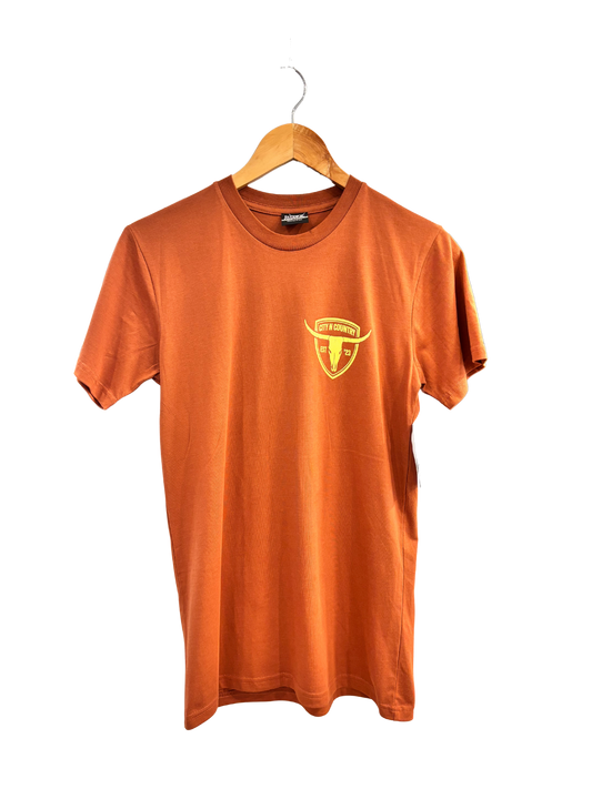 City N Country - CNC - Shirt - Mens - Shield T Shirt - Rust