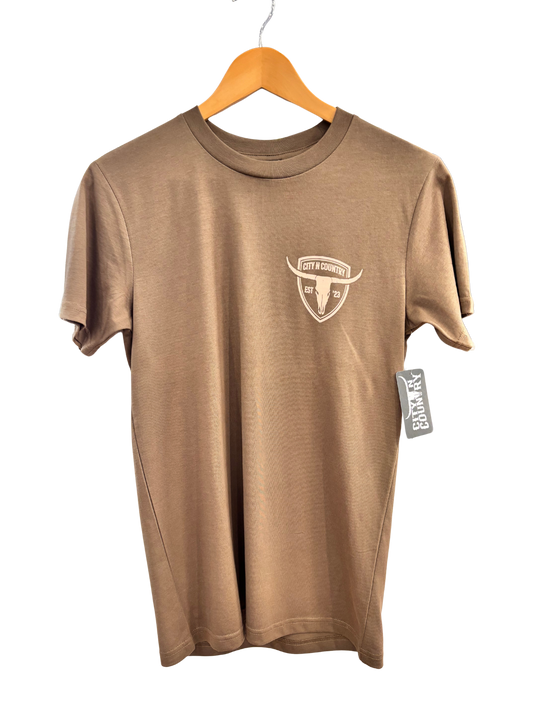 City N Country - CNC - Shirt - Mens - Shield T Shirt - Walnut