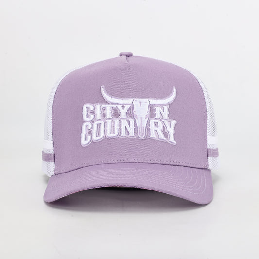 City N Country - CNC - Cap - 3D Classic - Lavender and White