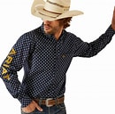 Ariat - Dress Shirt - Mens - Pro Series Team Powell - Navy/Gold