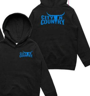 City N Country - CNC - Outerwear - Kids - Classic Hoodie - Black And Blue