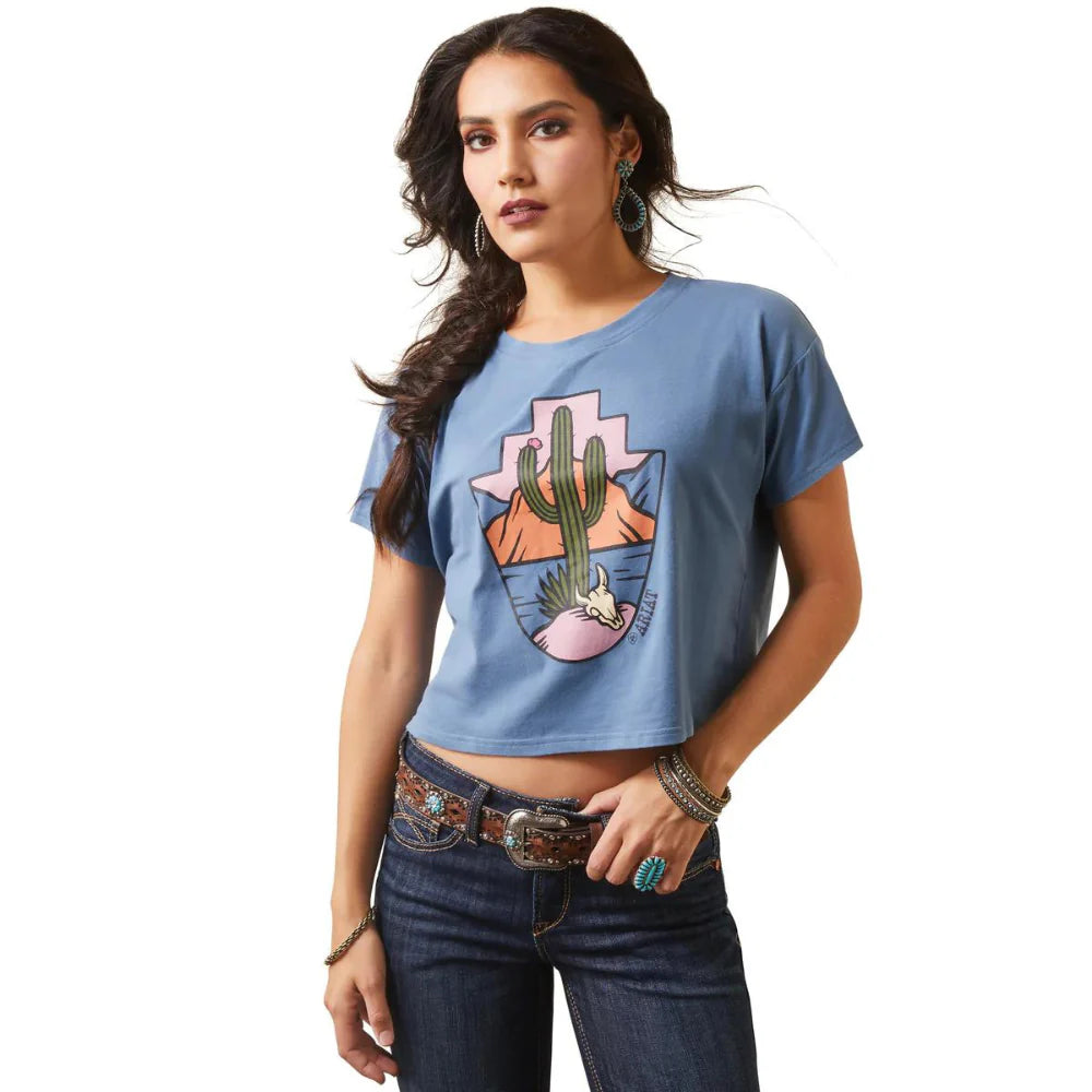 ARIAT - BLUE CACTUS SHIRT