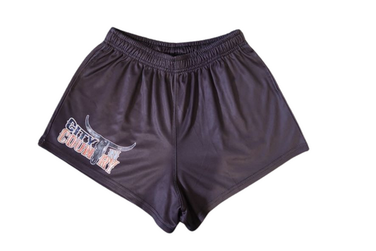 CNC ORIGINAL BLACK FOOTY SHORTS