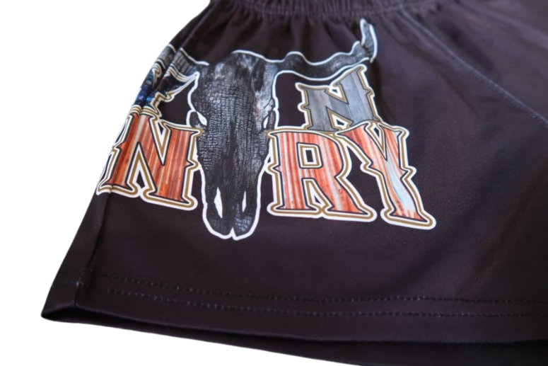 CNC CLASSIC BLACK FOOTY SHORTS