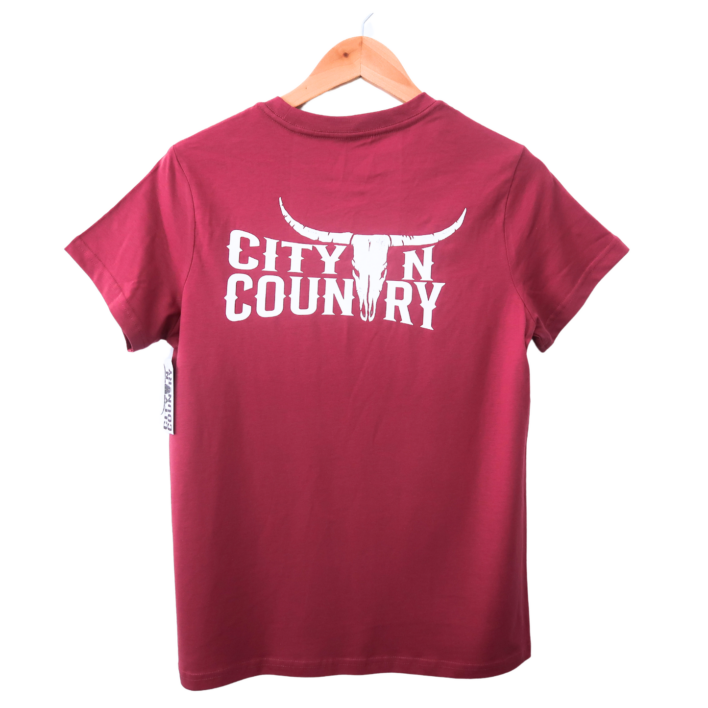 CITY N COUNTRY - WOMEN'S TEE - BERRY