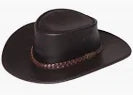 Jacaru - Leather Hat - Swagman Hat - Brown