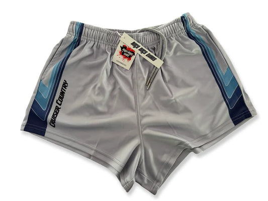 Hogs Dogs and Quads - HDQ - Footy Short - Cruiser Country Grey