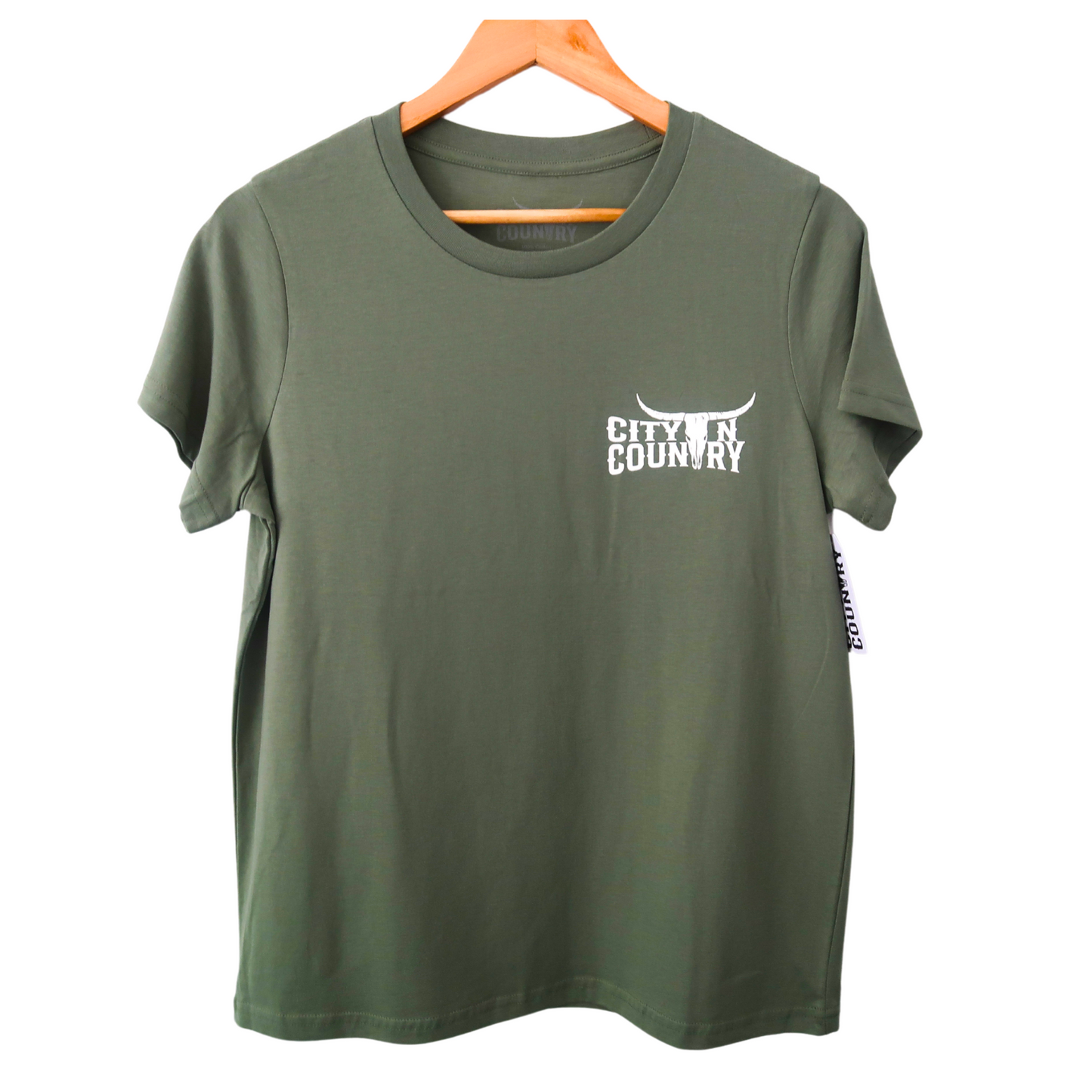 CITY N COUNTRY - WOMEN'S TEE - SAGE