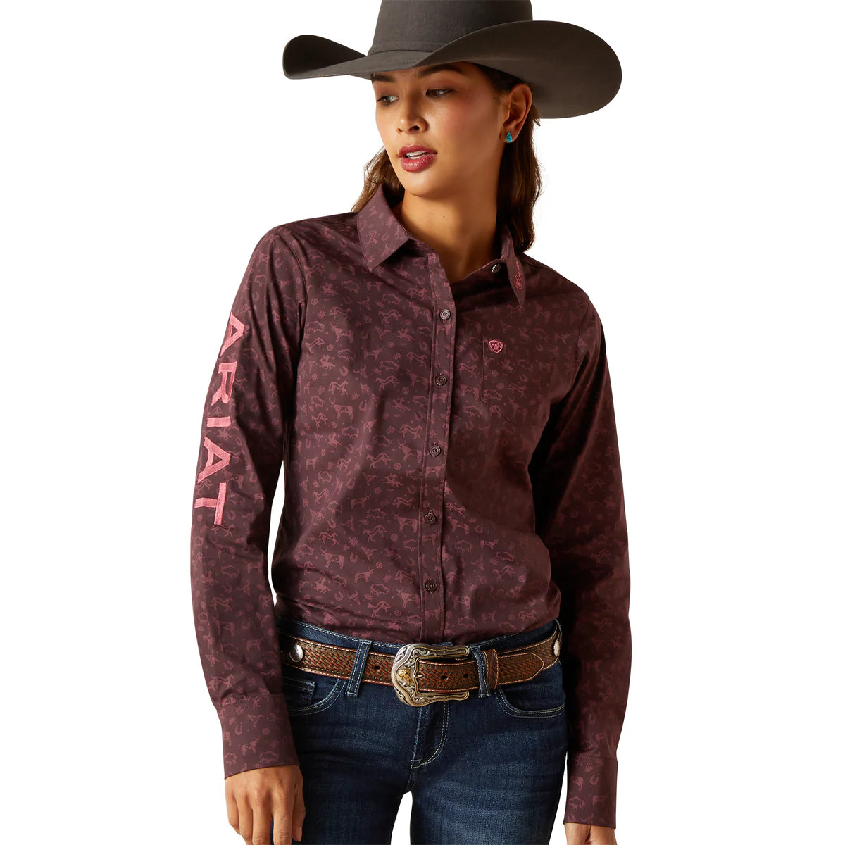 ARIAT WMS TEAM KIRBY ACESTRY SHIRT