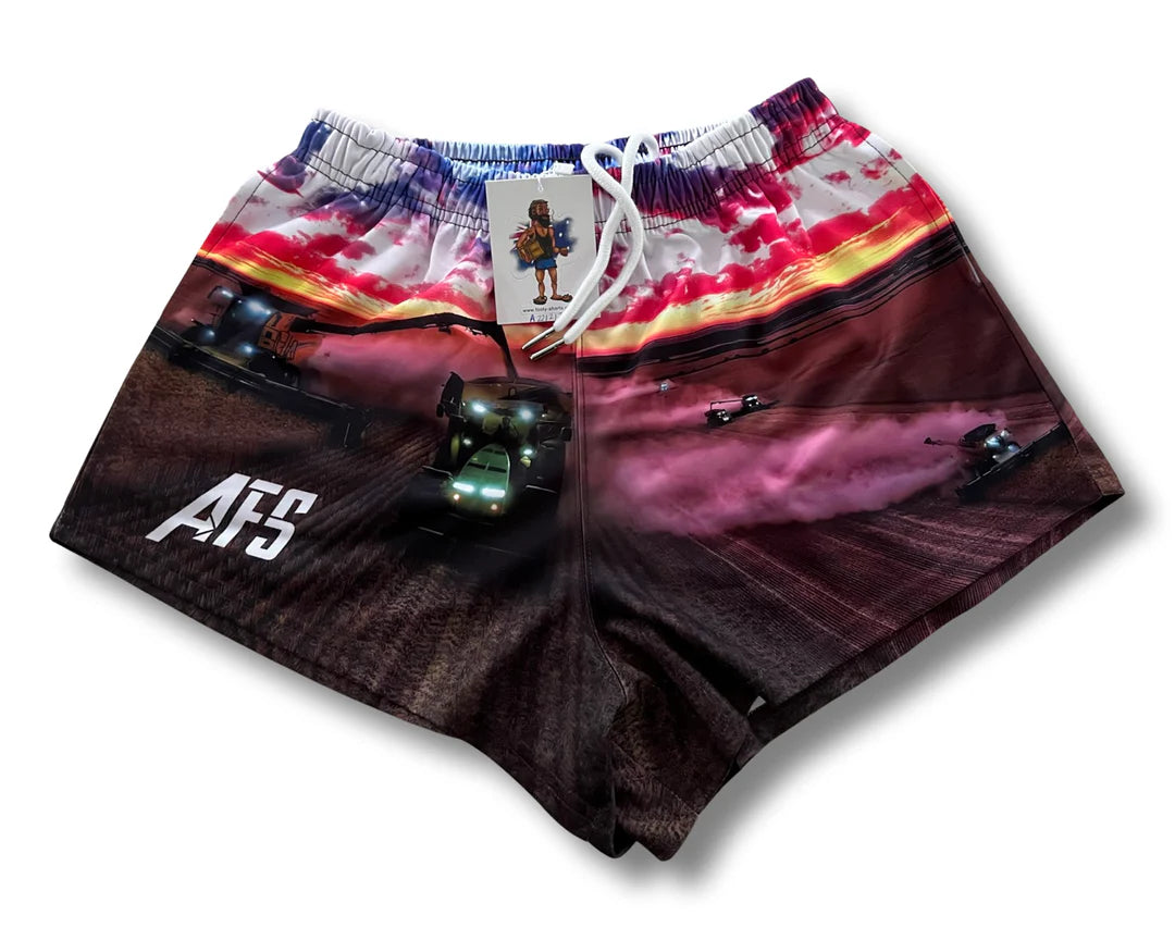 AFS KIDS - Harvester Sunset - Footy Shorts (WITH POCKETS)