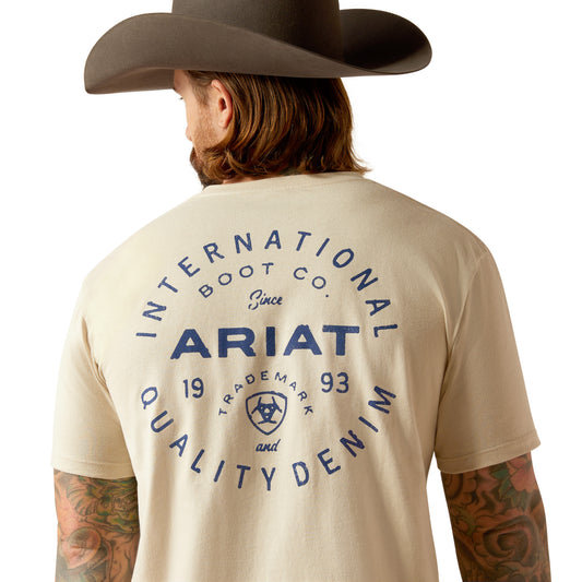 ARIAT - MEN'S STAMPED SEAL TEE - NATRUAL - City N Country