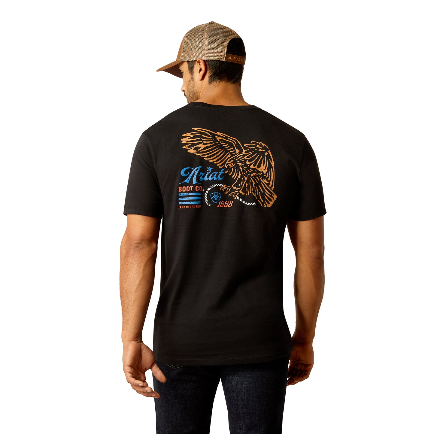 ARIAT - MEN'S EAGLE FREEDOM TEE - BLACK