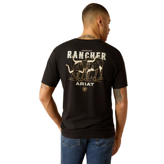 ARIAT - MEN'S AMERICAN RANCHER TEE - BLACK - City N Country