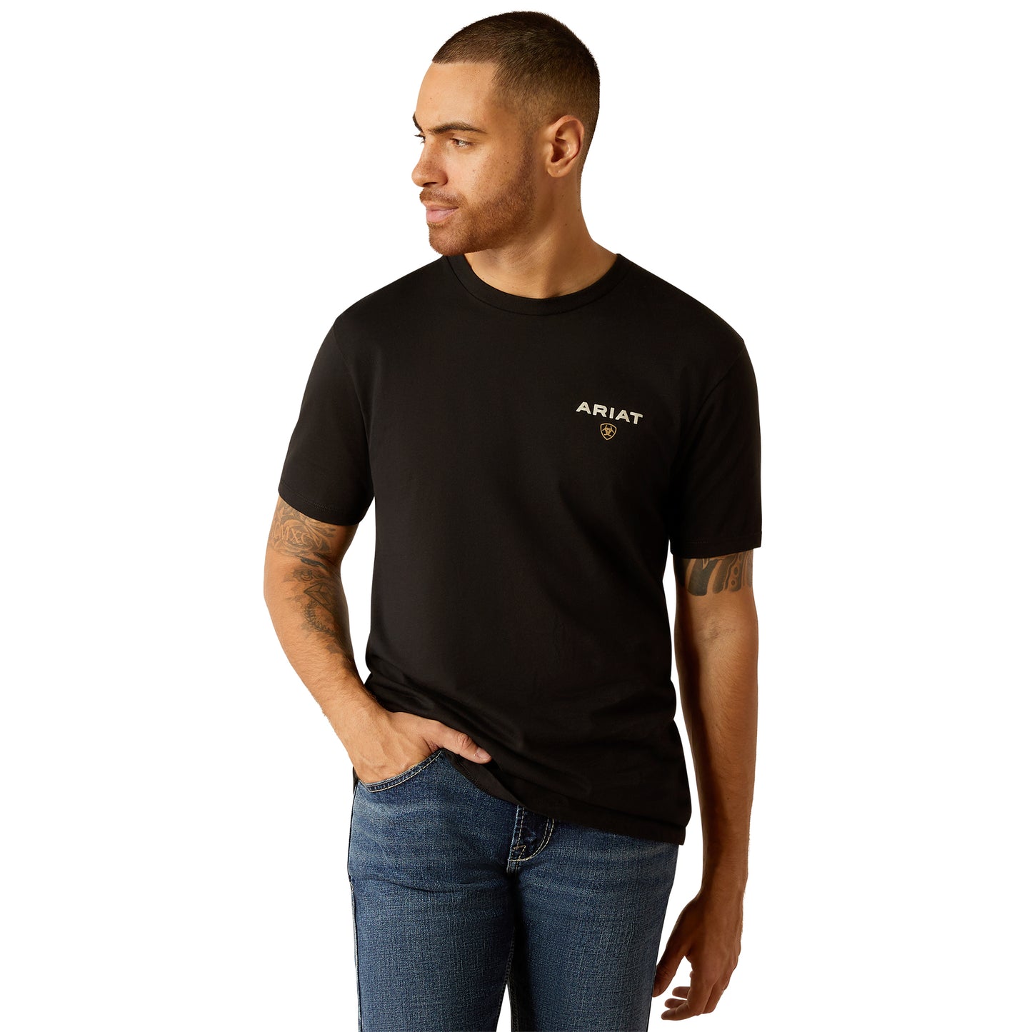 ARIAT - MEN'S AMERICAN RANCHER TEE - BLACK