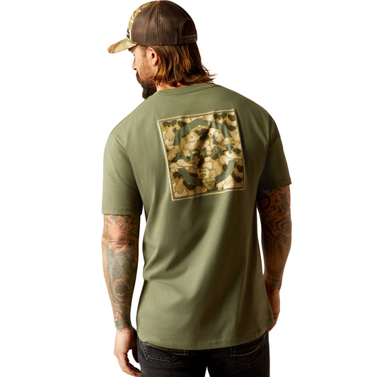 ARIAT - MEN'S DUCK TEE - SURPLUS GREEN